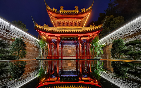园周村古建筑村落景观亮化照明案例
