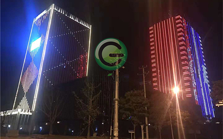 南通办公楼大厦楼体亮化照明案例