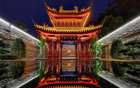 园周村古建筑村落景观亮化照明案例