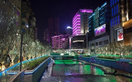 LED线条灯改造滨河智慧景观项目鉴赏