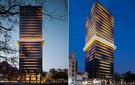 台湾新竹回建筑建筑亮化案例